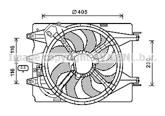 AVA QUALITY COOLING Вентилятор, охлаждение двигателя FT7601